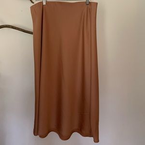 Rachel Zoe Satin Slip Skirt in Blush